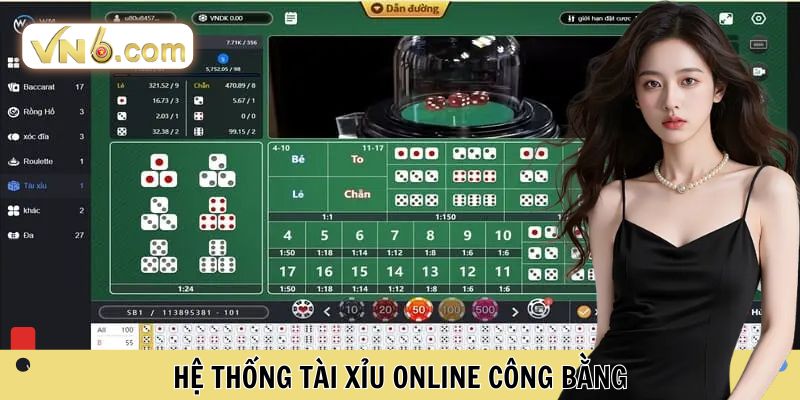 Hệ thống tài xỉu online công bằng 